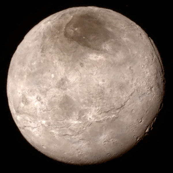 Figura 4 - Caronte fotografada pela sonda New Horizons [© NASA].