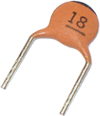 Figura 1 - Condensador de cerâmica.
