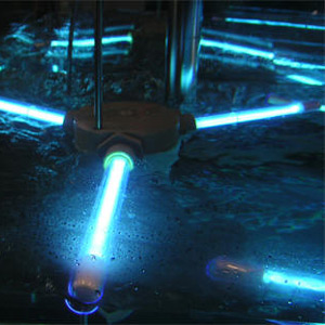 Figura 1 - Desinfeção de água por radiação ultravioleta (UV).